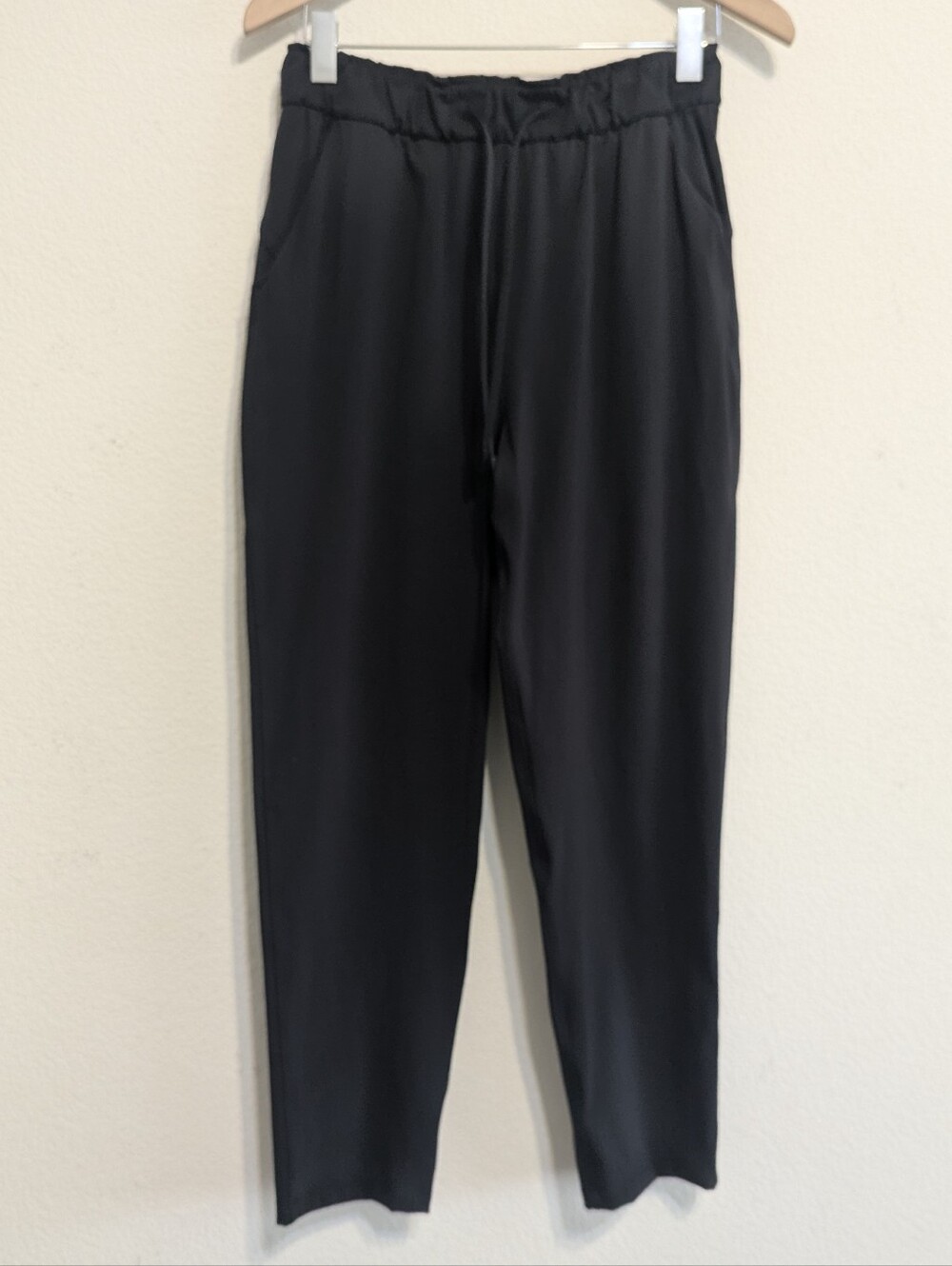 Lululemon Stretch High-Rise Pant 7/8 Length size 8 LW5EPCS Black Gym